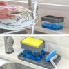 Kitchen Tools Portable Detergent Dispenser Set for Kitchen Dish Soap Box with Sponge Holder Hand Press Foam Soap Dispenser Pump