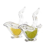 Lemon Juicer, Acrylic Manual Lemon Slice Squeezer, Portable Transparent Fruit Juicer, Elegance Bird Shape, Hand Juicer for Orange Lemon Lime Pomegranate