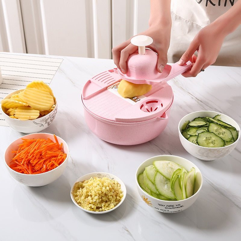 Kitchen Multifunctional Salad Utensils Vegetable Chopper Carrot Potato Manual Shredder Kitchen Cooking Vegetable Tools
